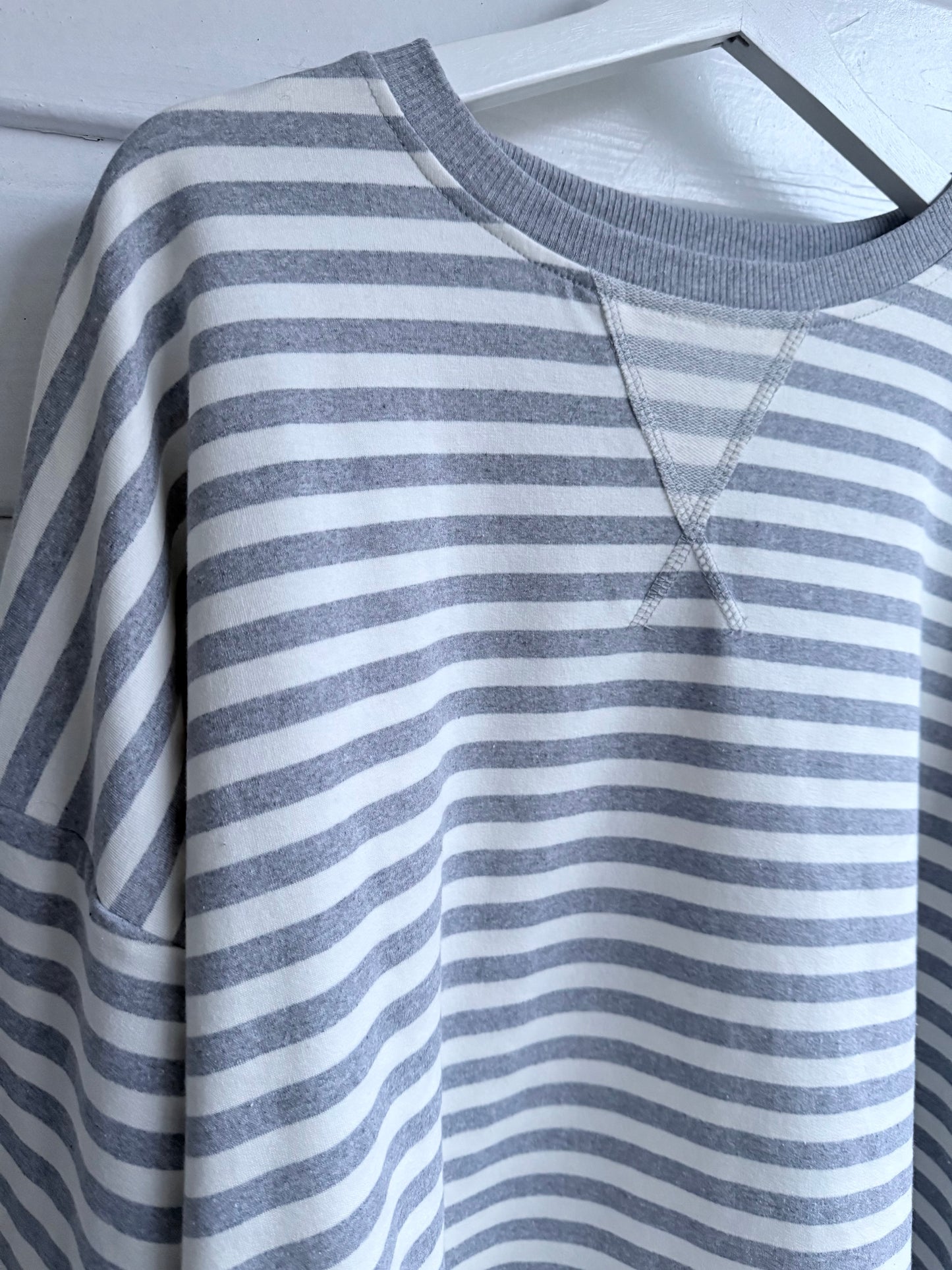 Sweat shirt stripes grey/off white