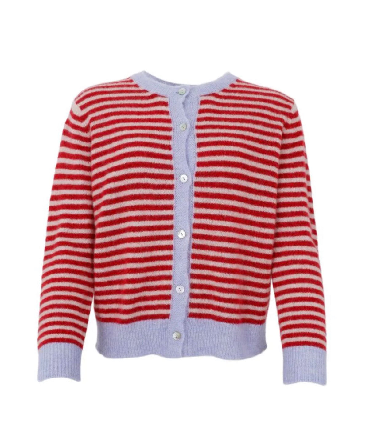 Cardigan striped Red
